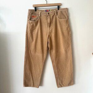 Empyre Relax Tan Corduroy Loose Fit Pants Men's Size 38 Flaw